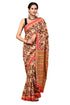 Jaipuria Hand Block Printed Pure Cotton Saree For Women With Unstitched Blouse Piece